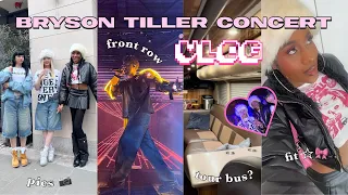 bryson tiller concert vlog + grwm ♡ dublin | we got on his tour bus?