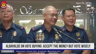 Albayalde on vote buying: Accept the money but vote wisely