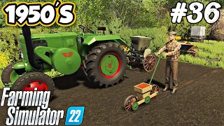 1950'S. Manual vegetable sowing machine. Spreading fertilizer. Sowing garlic. FS 22. Selendra. Ep 36