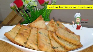 Perfect Cracker Recipe | Saltine Crackers with Green Onion Recipe