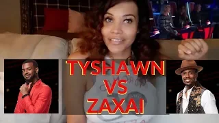Tyshawn Colquitt VS Zaxai , Normani’s “Love Lies”  THE VOICE  Battles REACTION