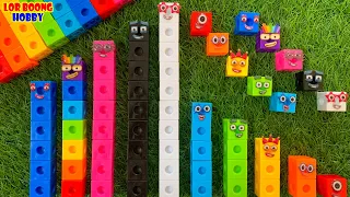 Looking Numberblocks 1 to 10 from Mathlink Cube Toys! Satisfying ASMR #002