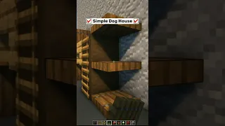 Minecraft: Simple Dog House |#shorts