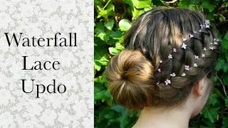 Waterfall lace updo tutorial - HairAndNailsInspiration