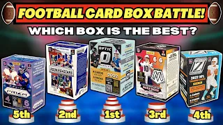 *FOOTBALL CARD BOX BATTLE! 🏈 RANKING THE TOP 5 PRODUCTS! - TONS OF CRAZY HITS! 🔥