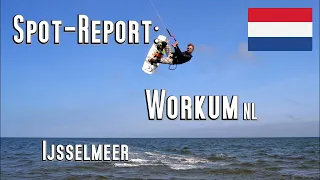 Spot-Report: Workum / Ijsselmeer / Netherlands / Kite -and Windsurfing. Kiteschool Guide, Camping