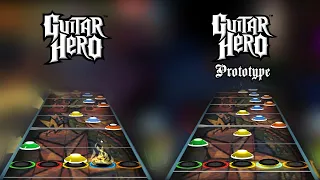 Guitar Hero 1 Prototype - "Bark at the Moon" Chart Comparison