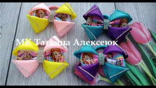 Бантики из репсовой ленты 4 см  / DIY Hair Bow / Beautiful Ribbon Bow / Bow tutorial / Kanzashi