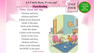 Unit 4.1 Catch Them If You Can, Poem Reading, Std 2, Balbharati, Maharashtra Board,