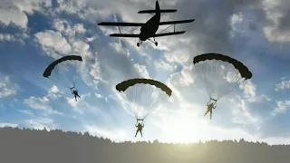 Видео-поздравление "С днем парашютиста"