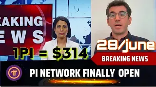 Breaking News 💥 Pi Network Finally Reveal Open Mainnet Date 28 June 😱 // 1Pi = $314 🤑🎉 #bitcoin #pi