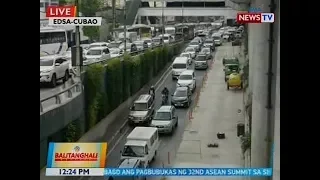 BT: Road reblocking sa EDSA-Cubao, nagdulot ng traffic