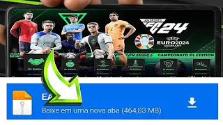 NOVO! EAFC24 PPSSPP 2024 ATUALIZADO, BRASILEIRÃO, EUROPEU, NOVOS UNIFORMES,FAÇES E NARRAÇÃO BR