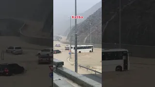 Heavy Rainfall In Fujairah Uae | Rains in Dubai #shorts #uae #fujairah #rain