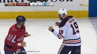 Patrick Maroon vs Tom Wilson Nov 12, 2017