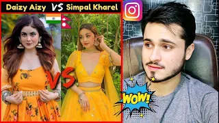 Simpal Kharel Vs Daizy Aizy Transformation Reels Videos | Part #2 | Simpal Vs Daizy | Rk Reaction