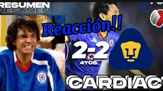 Ludovico peluche reacciona a los cuartos de final, cruz azul vs pumas! #cruzazul #futbol