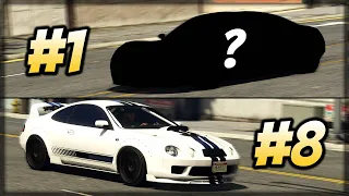 Top 10 Best Sports Cars to Use in DRAG RACES | GTA 5 Online