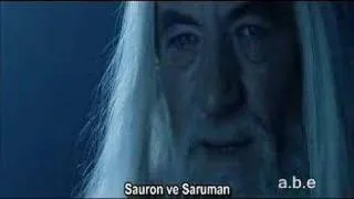 LOTR Extended Edition -Gandi's talking Aragorn about sauron