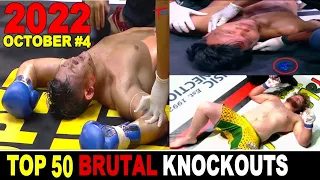 Top 50 MUAY THAI•MMA•KICK•BOXING•KUN KHMER Knockouts👉OCT 2022 #4