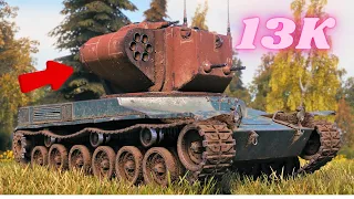 B-C CS 59  Arty Overwhelming Fire 13K Damage    World of Tanks Gameplay (4K)