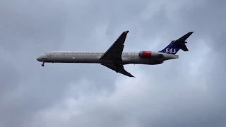 Planespotting: Last SAS MD-80 flight reg. SE-DIR - Landing in Copenhagen