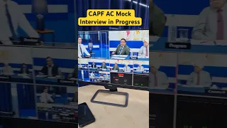 Behind the Scenes I UPSC Mock Interview #shorts #upscinterview #capfac #mockinterview