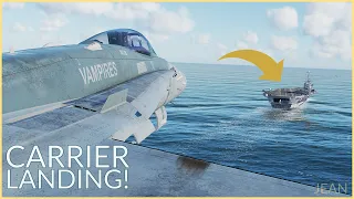 DCS World F18 Carrier Landing Attempts