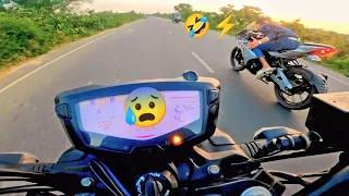 Suzuki Gsxr150 vs Apache RTR160 4v || Race 🤣🤣#view #topspeed #vlog #bike #bikelife