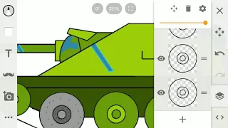 Рисую танк Су 122 44 (не ускорено)