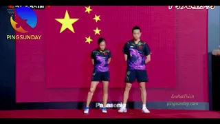 Perfect synchronization in table tennis: Ma Long, Xu Xin