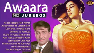 Raj Kapoor & Nargis Super Hit Movie Video Songs Jukebox - Hd - Awaara Classic Melodies