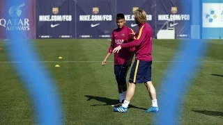 FC Barcelona training session: Preparations continue for El Clásico