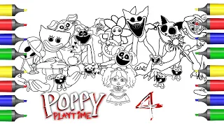 🌈 POPPY PLAYTIME Chapter 4 Coloring Pages / ALL NEW BOSSES /NCS