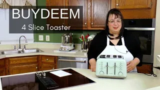 Cozy Green BUYDEEM 4 slice toaster |  Best Toaster Test & Review