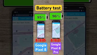 Google Pixel 8 vs Pixel 8 Pro battery comparison!