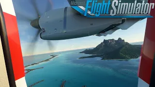 FULL FLIGHT | Air Tahiti ATR 72-600 | Bora Bora - Papeete | MSFS