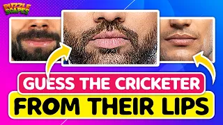 Guess the Indian cricketers from their lips quiz | Cricket quiz |  @puzzlescapes