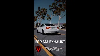 INSANELY LOUD E92 M3 with VALVETRONIC Designs Exhaust #bmw #e92 #m3 #exhaust #valvetronic #car #cars