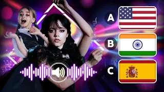 Who is Better Singer? Wednesday Dance Song | Lady Gaga Bloody Mary on 17 Different Languages