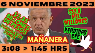 💩🐣👶 AMLITO | Mañanera *Lunes 6 de Noviembre 2023* | El gansito veloz 3:08 a 1:45.