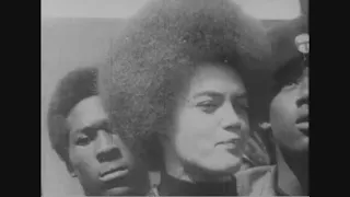 Historical footage and interviews with Black Panthers