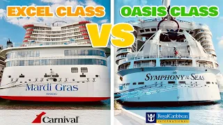 Carnival's EXCEL CLASS vs Royal Caribbean's OASIS CLASS: which is better?