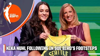 FOLLOWING IN SUE BIRD'S FOOTSTEPS 👏 Nika Muhl is headed from UConn to the Seattle Storm | WNBA Draft