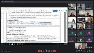 Utah Transportation Commission June 25, 2021
