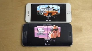 GTA San Andreas iPhone 6S vs. Samsung Galaxy S6 - Gameplay Comparison!