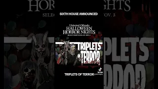 Sixth house announced for #hhn33 is Triplets of Terror. #hhnorlando #hhn33 #hhn #hhn2024