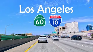 Los Angeles Road Trip: Cruising Interstate 10 West Freeway & SR 60 West in California, April 2024