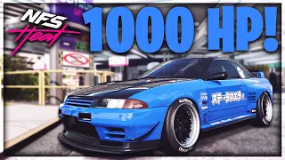 NISSAN SKYLINE R32 ENGINE SWAPPED RACE BUILD! | Need For Speed Heat