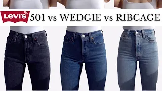 LEVI'S 501 vs WEDGIE vs RIBCAGE 👖which one makes your butt look best?